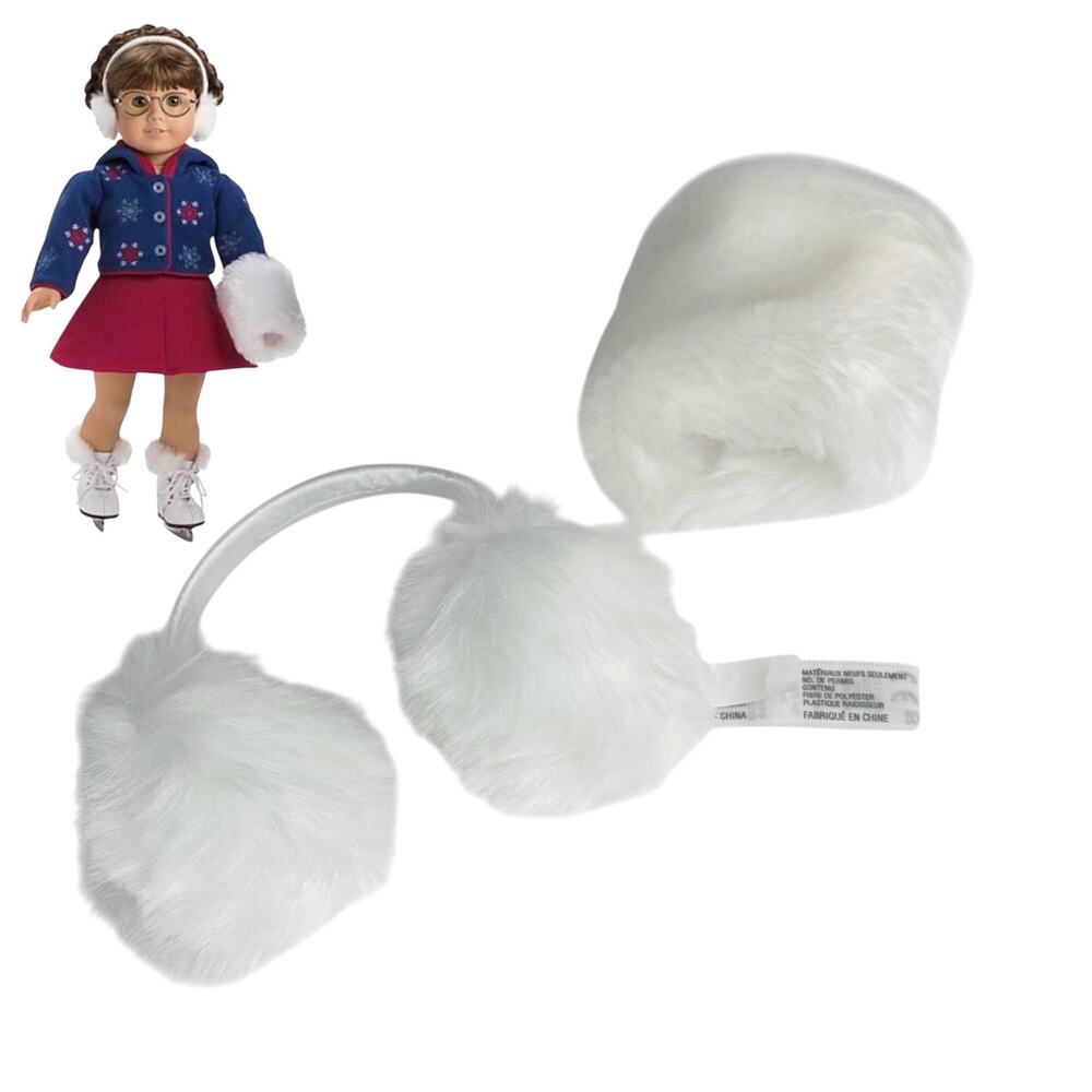 American Girl Hand Muff & Earmuffs Headband Faux Fur Winter Accessories Samantha